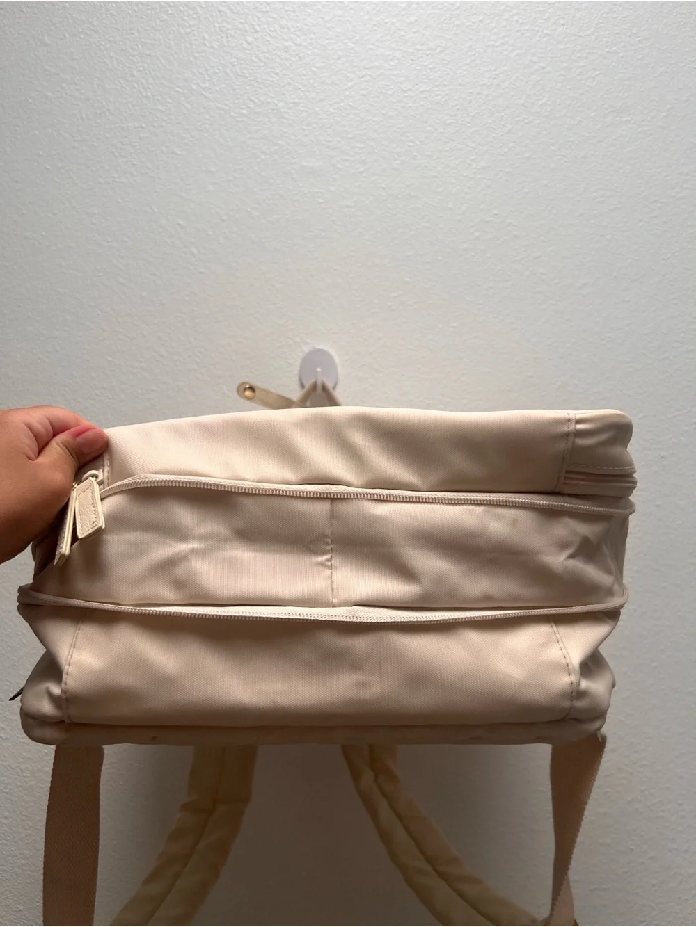 Beis The Expandable Backpack  in Beige